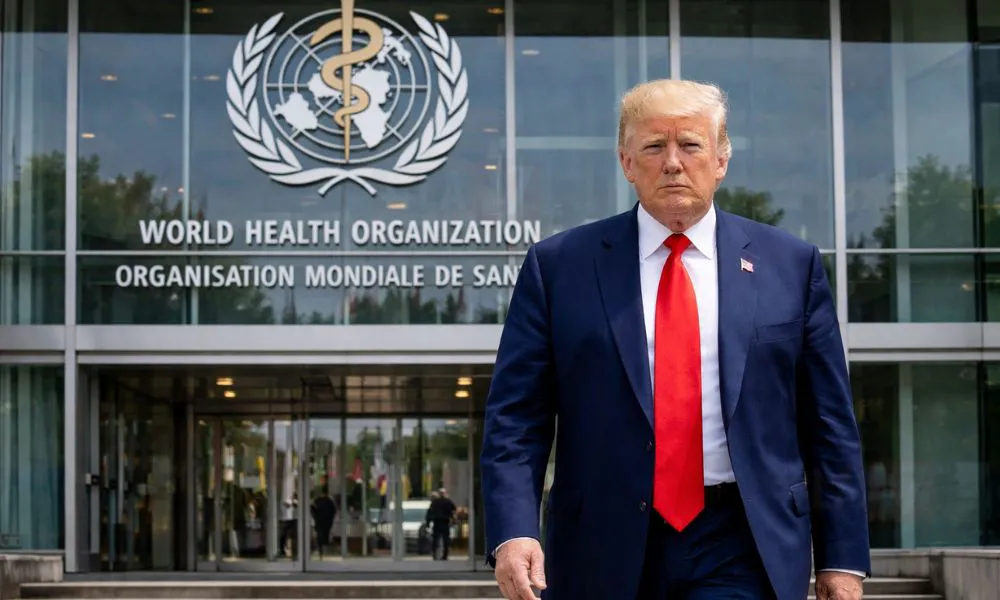 Donald Trump-OMS. Imagen creada con IA generativa por #LA17