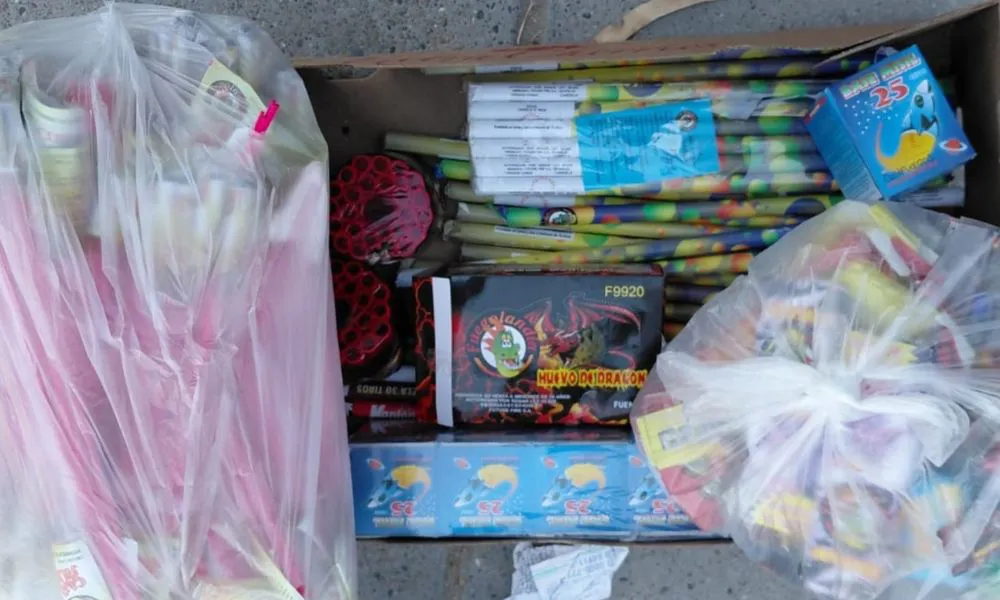 Secuestro de pirotecnia en Comodoro