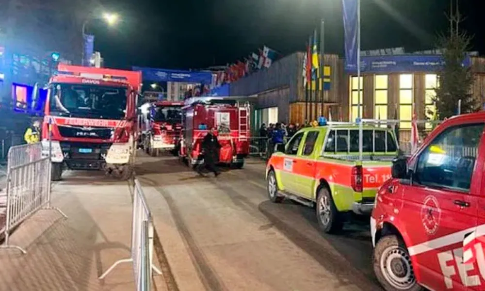 evacuaron el Foro Económico de Davos