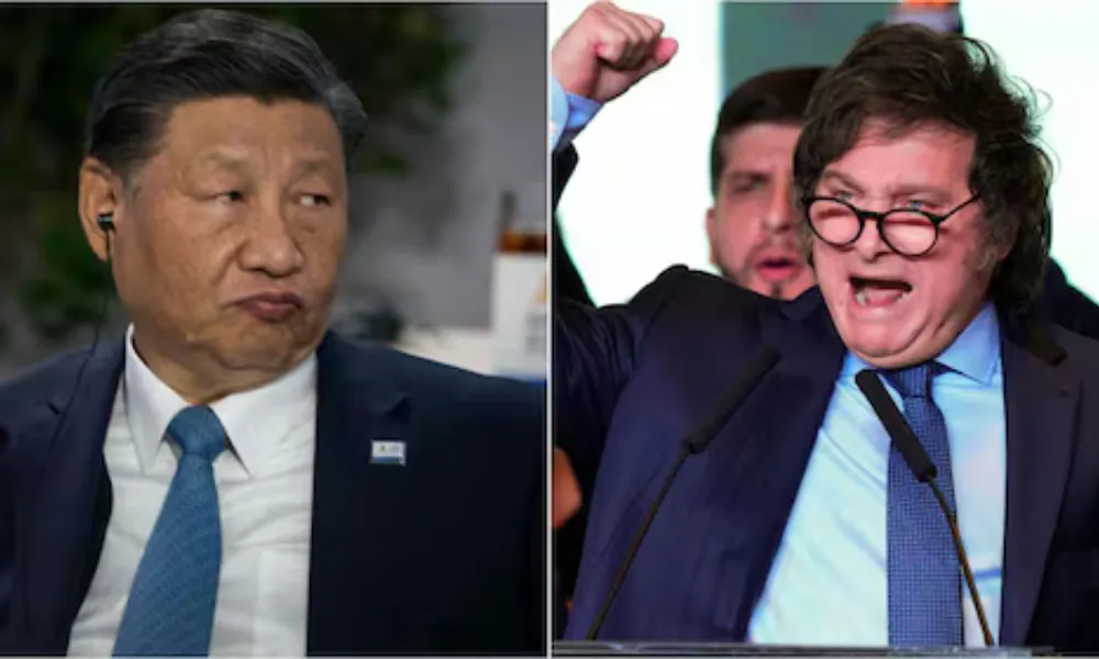 Xi Jinping y Javier Milei
