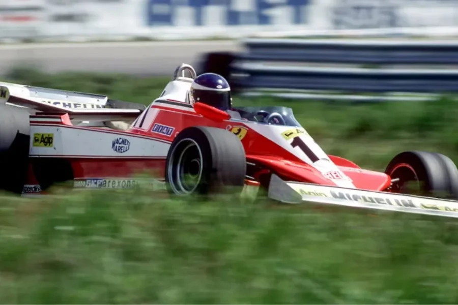 Carlos “Lole” Reutemann a bordo de su Ferrari en 1978