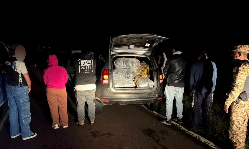 Incautan 91 kilos de droga y detenien a cuatro personas
