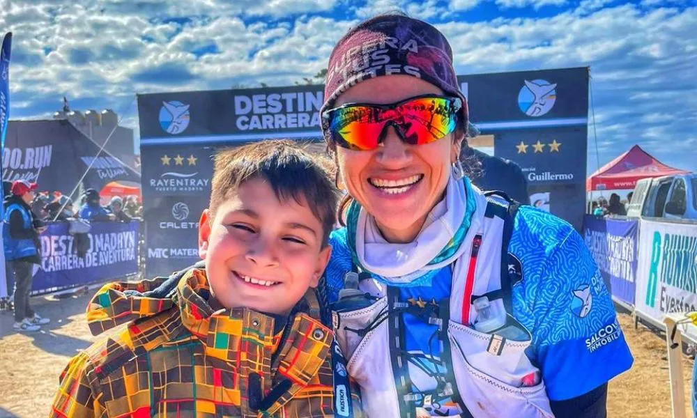 María Laura y su hijo