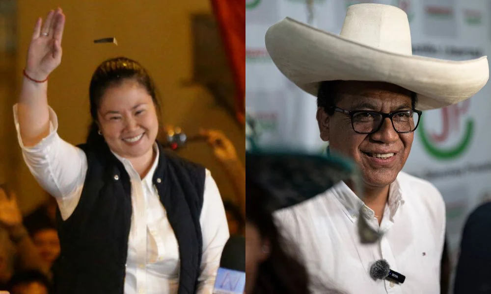 Keiko Fujimori y Roberto Sánchez