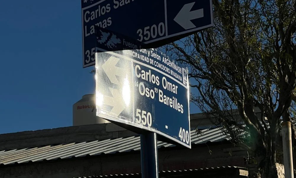 Inauguraron la calle Carlos Omar "Oso" Bareilles