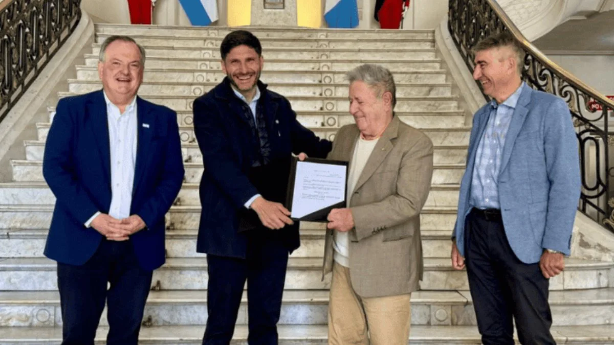 Maximiliano Pullaro y Eduardo Duhalde