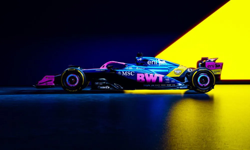 Nuevos colores Alpine. Foto: @AlpineF1Team