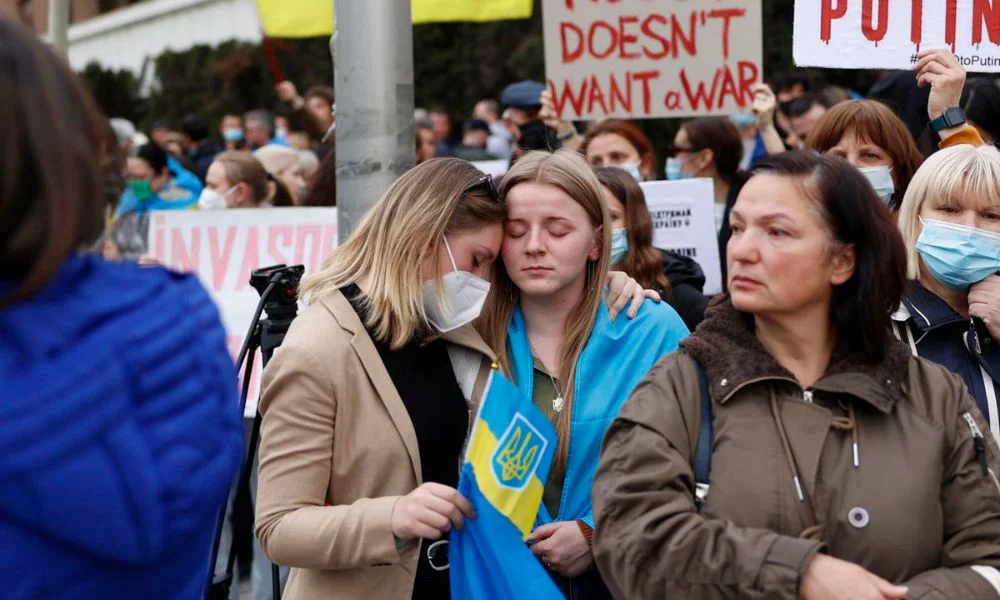 Ucranianos refugiados en España. Foto EFE/Rodrigo Jiménez/El Confidencial