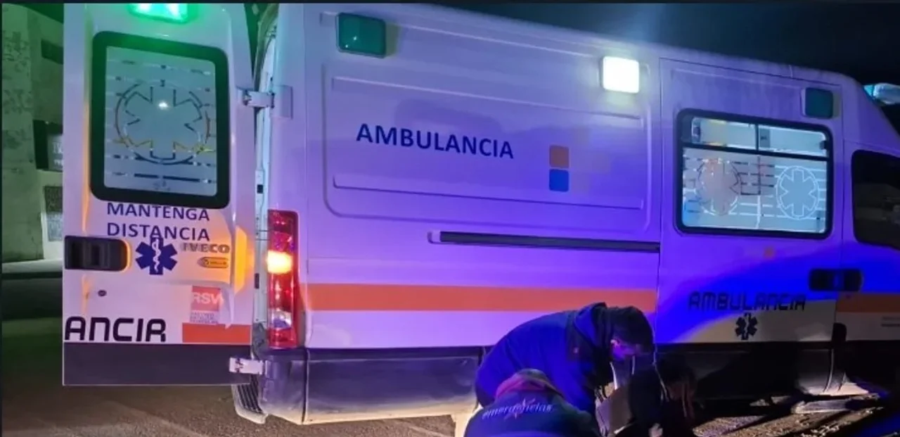 Persona atendida por la ambulancia del hospital