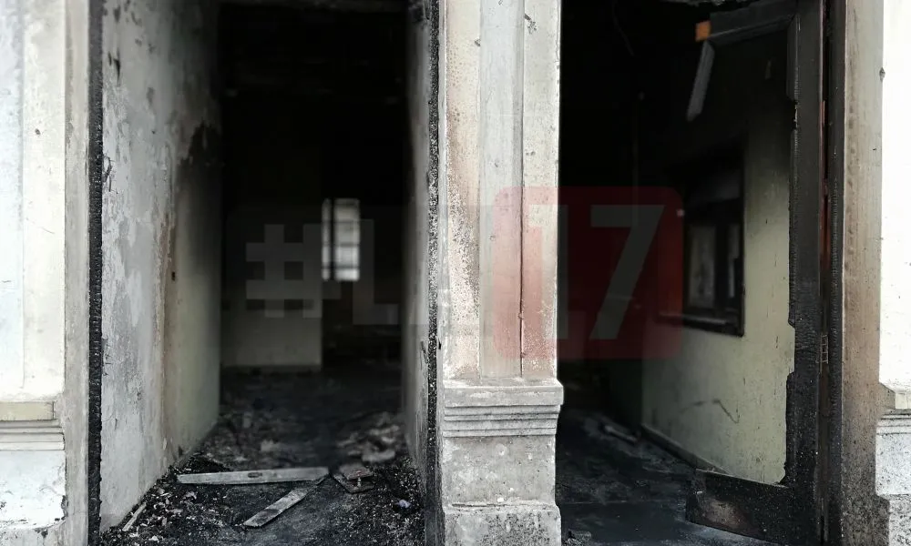 Casa de Gobierno de Chubut incendiada