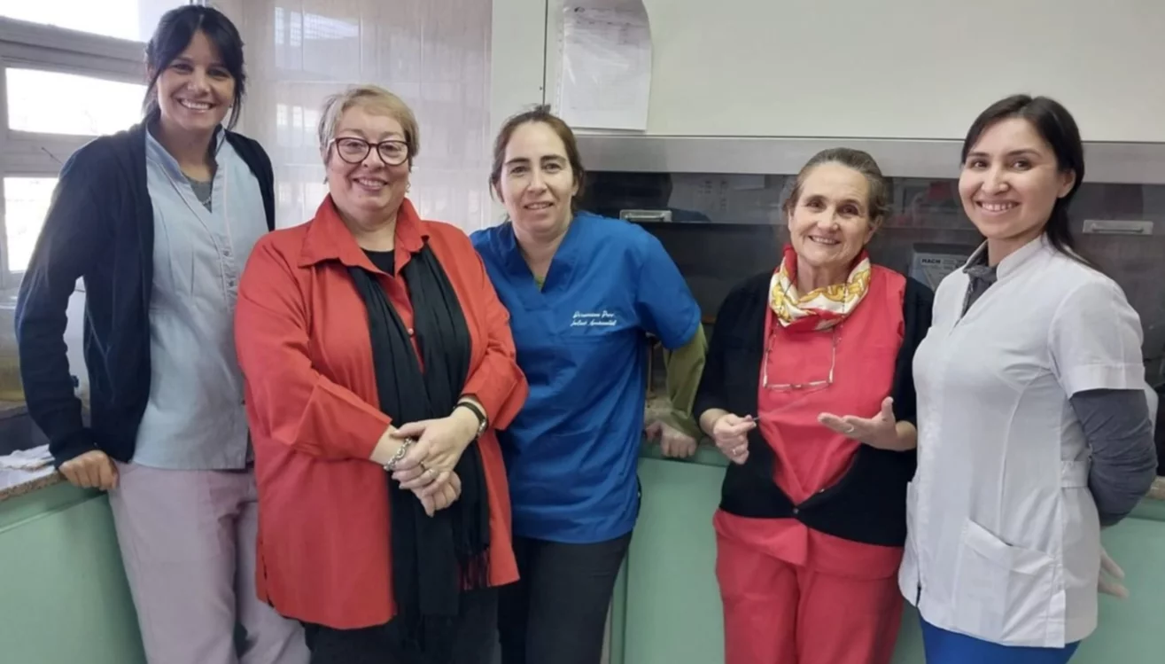Ministra de Salud Miriam Monasterolo y equipo del área