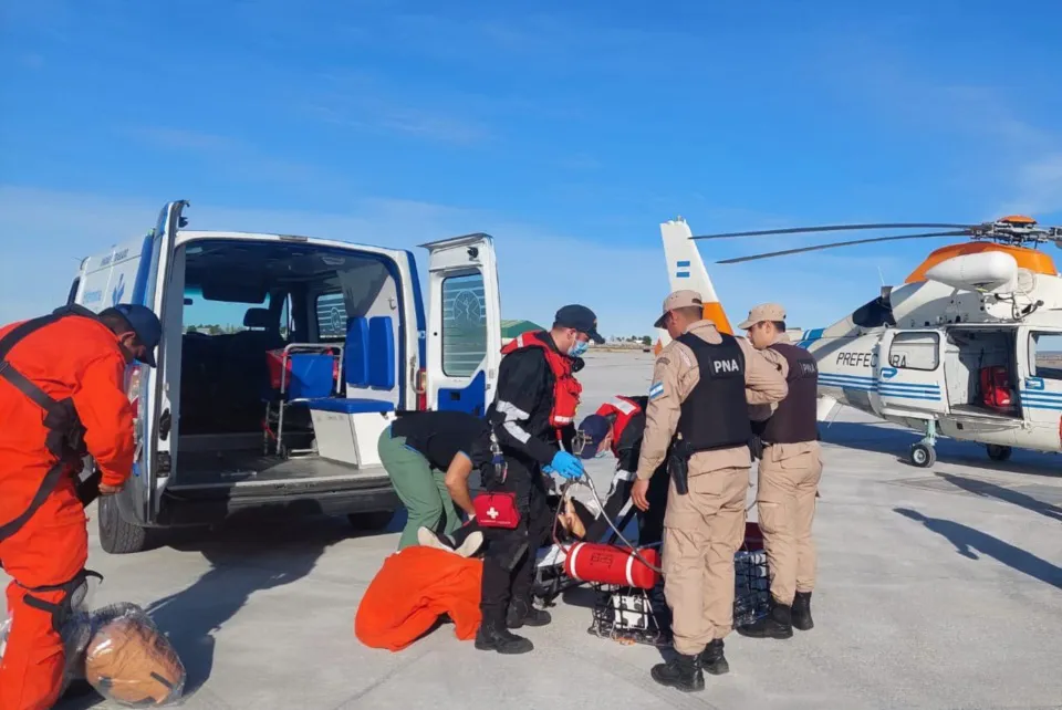 Aero evacuación, Prefectura Naval Argentina