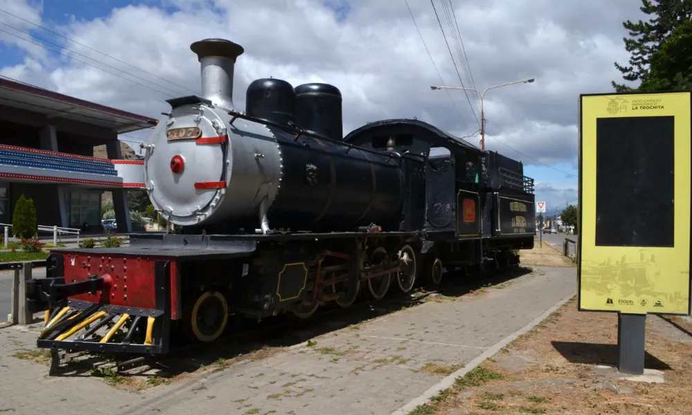 Locomotora en exhibición