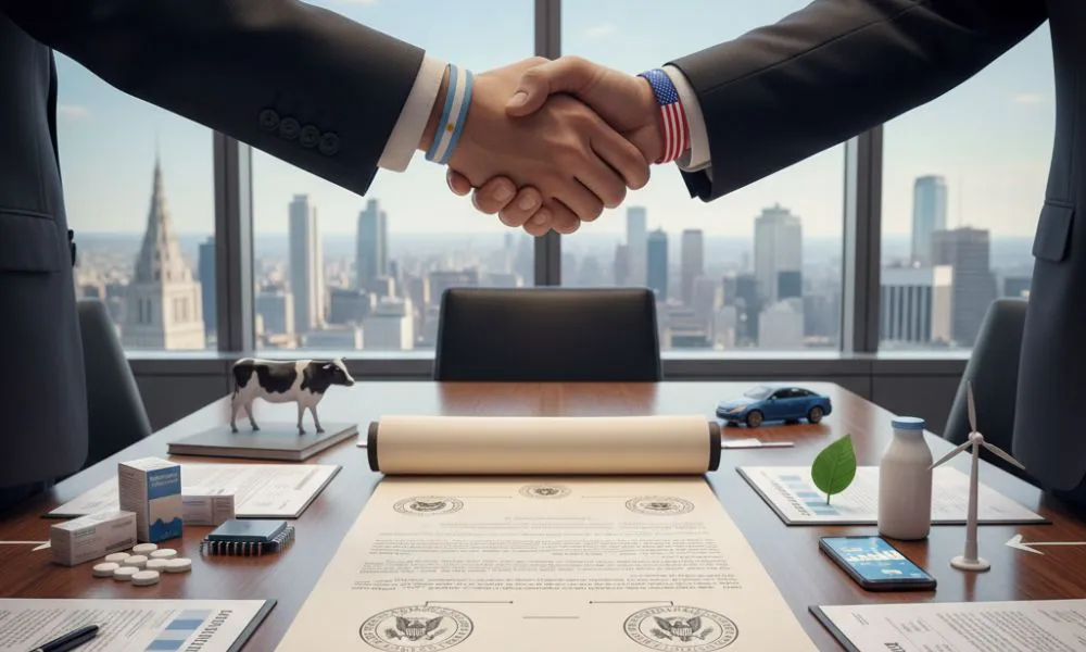 Acuerdo comercial imagen ilustrativa generada por LA17