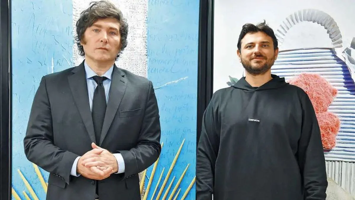juan-grabois-y-javier-milei (Perfil)