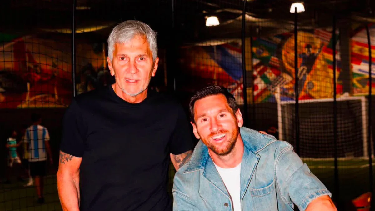 Messi junto a su papá foto Facebook oficial