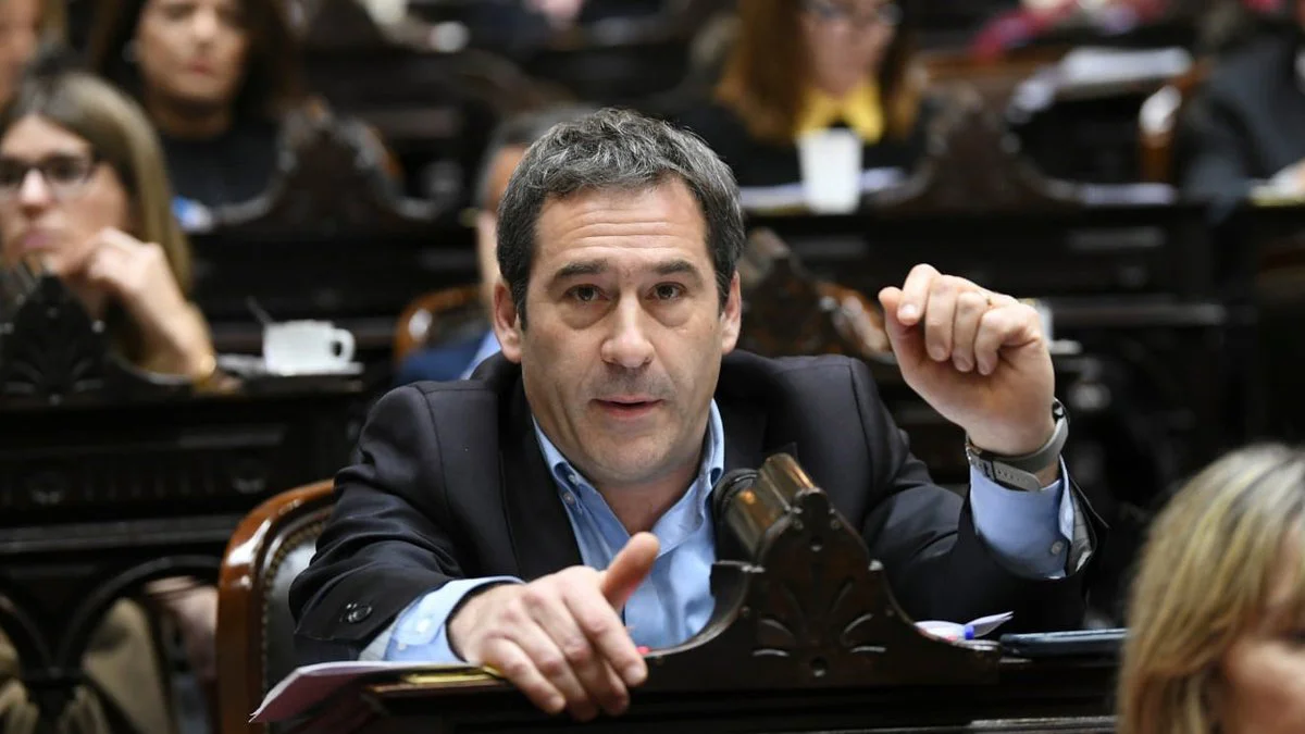 Juan Pablo Luque en la Cámara de Diputados foto X Diputados Argentina