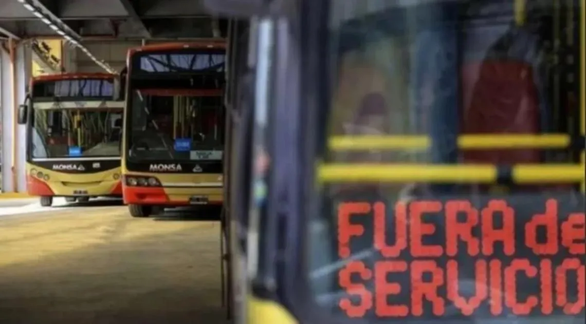 Paro de choferes de colectivos