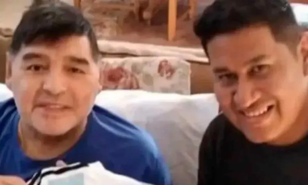Diego Maradona y Julio César Coria