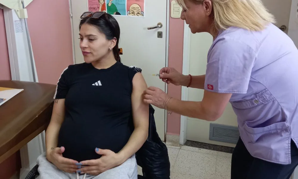 Vacunación de mujeres embarazadas en Chubut