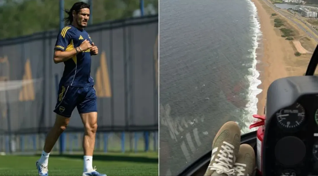 El delantero uruguayo llegó a la pretemporada de Boca de una manera inesperada