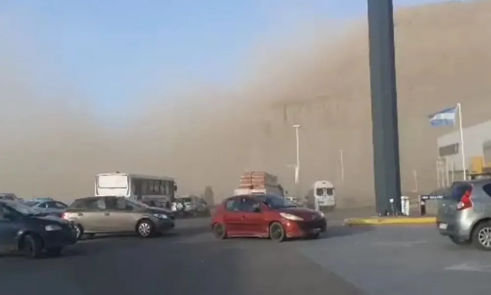 Vientos huracanados en Comodoro Rivadavia