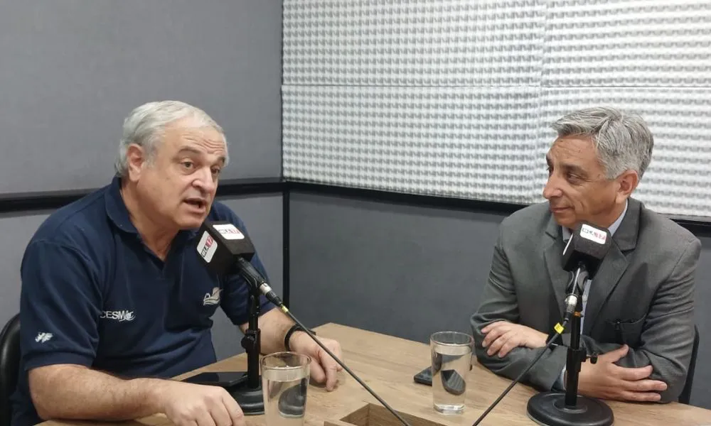 Julio Hoffmann director del CESMAr y Rodolfo Ramallo