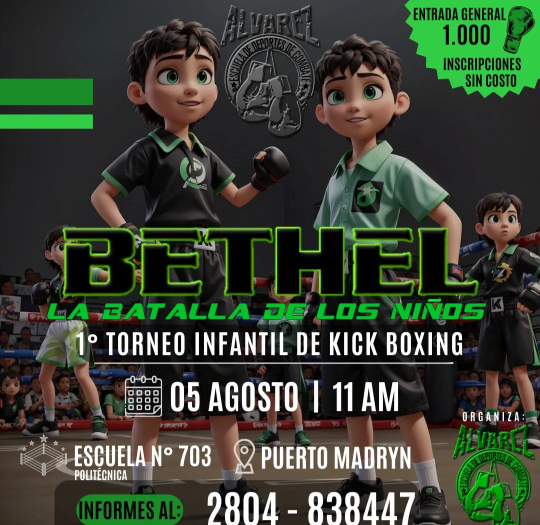 SE VIENE EL PRIMER TORNEO INFANTIL DE KICK BOXING