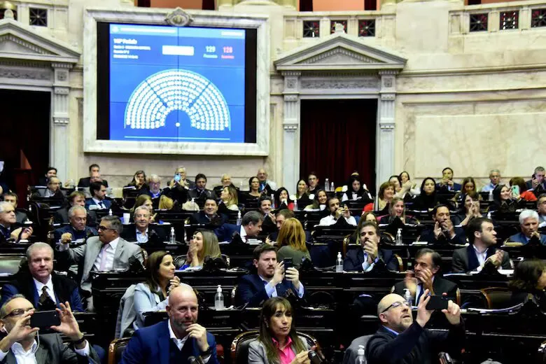 Sesión en la Cámara de Diputados