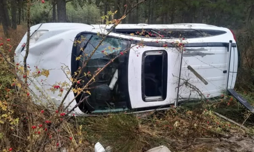 Fuerte vuelco en ruta 86