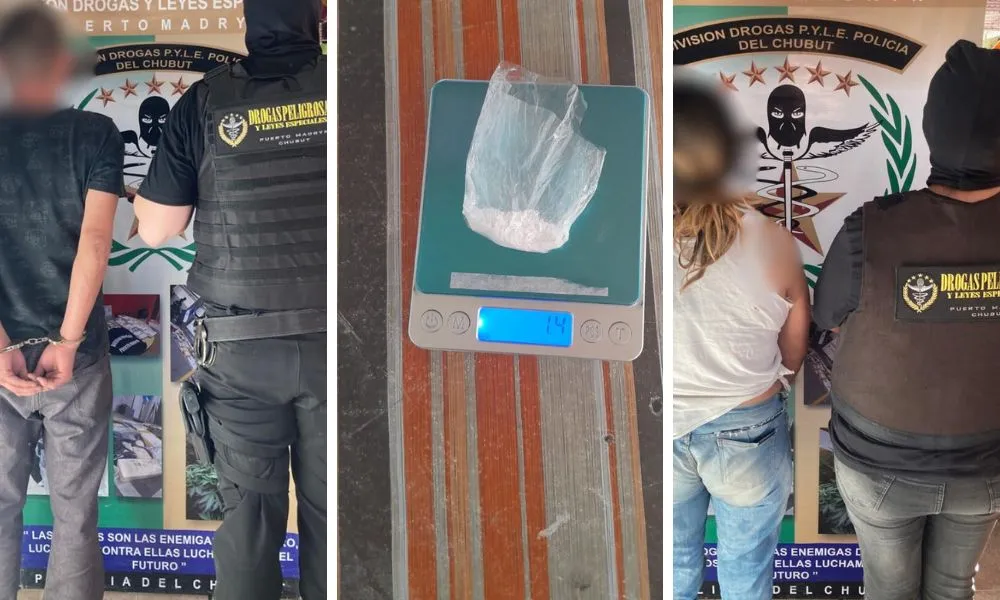 desmantelan venta de drogas en Madryn