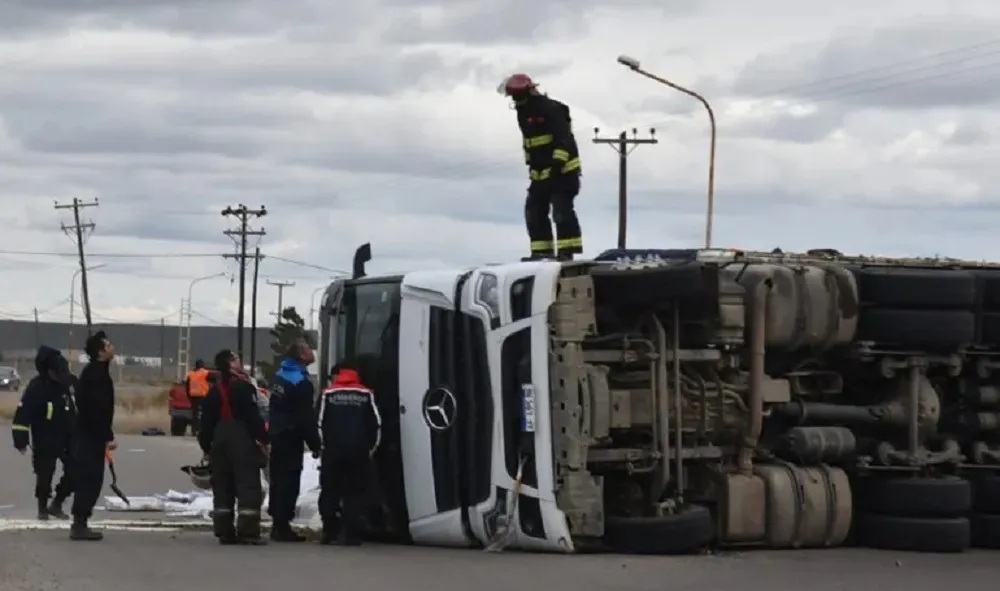 accidente camion Caleta Olivia