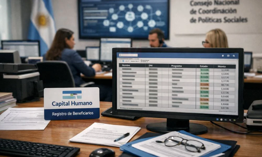 Registro Integrado de Beneficiarios. Imagen ilustrativa creada con IA generativa por #LA17