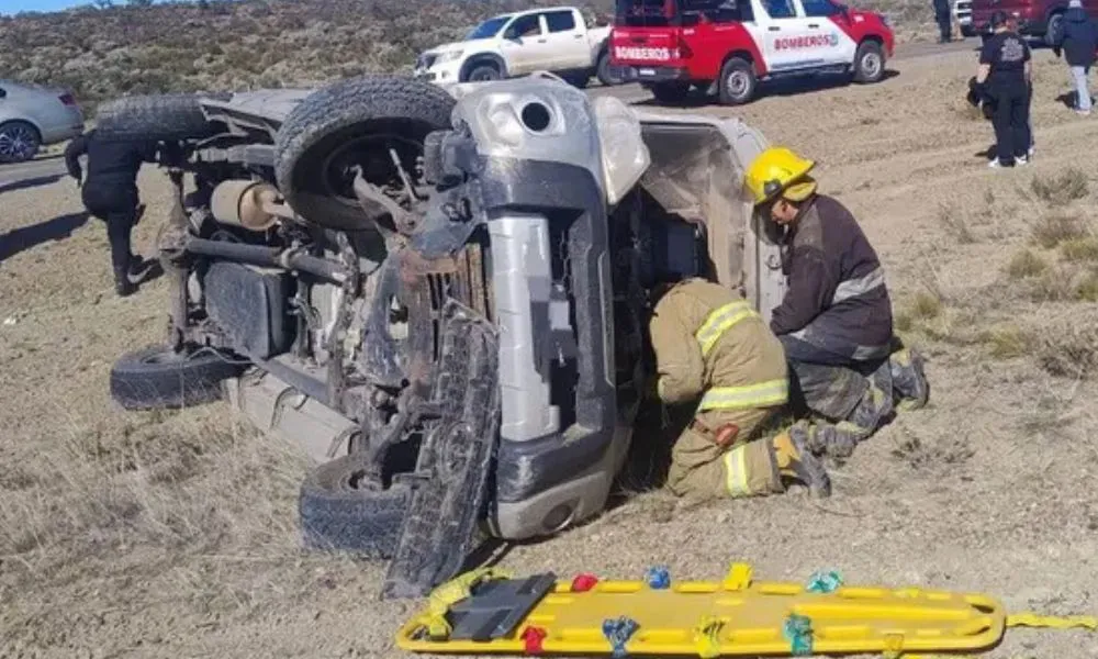 Choque ocurrido en la Ruta Provincial 12 foto El Patagónico