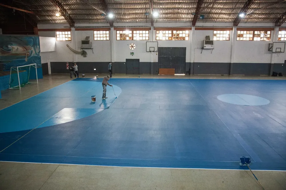 Se realizaron tareas de mantenimiento en el Gimnasio Municipal “Héroes de Malvinas”
