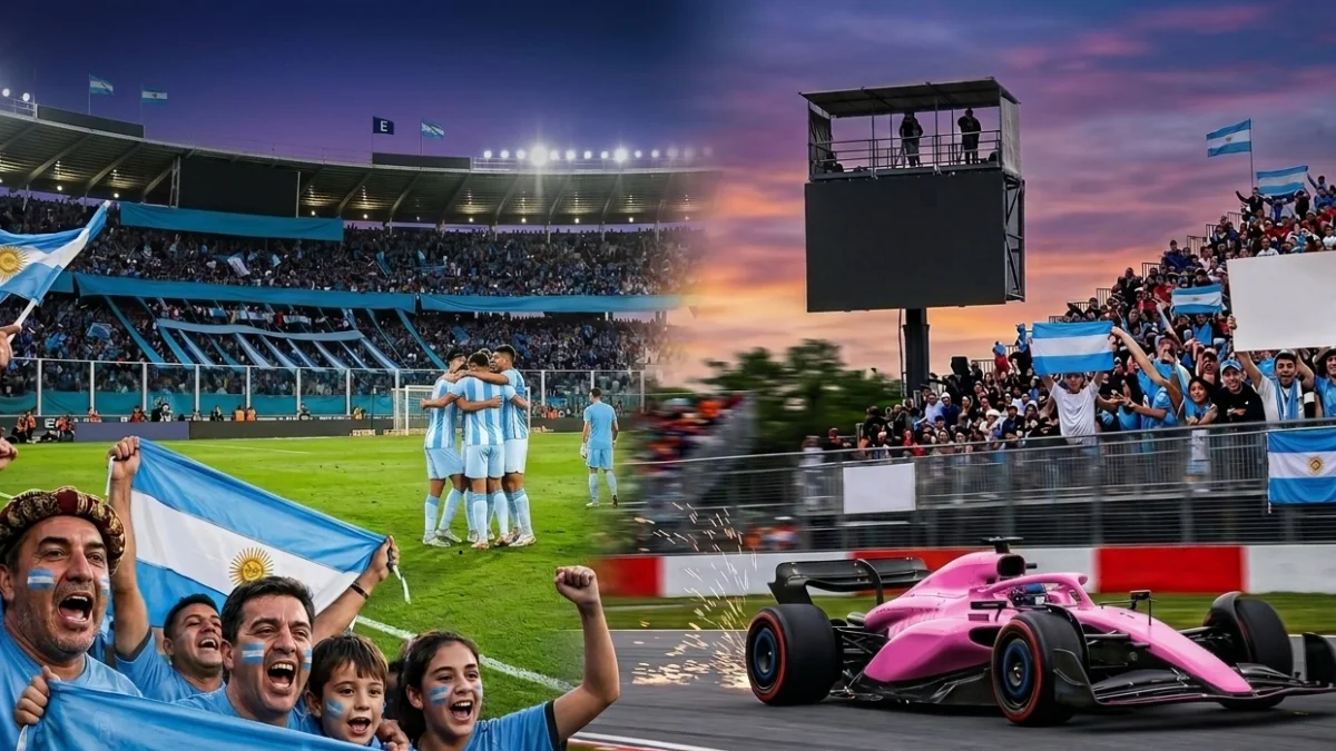 Fútbol o F1 en redes Imagen IA Gemini