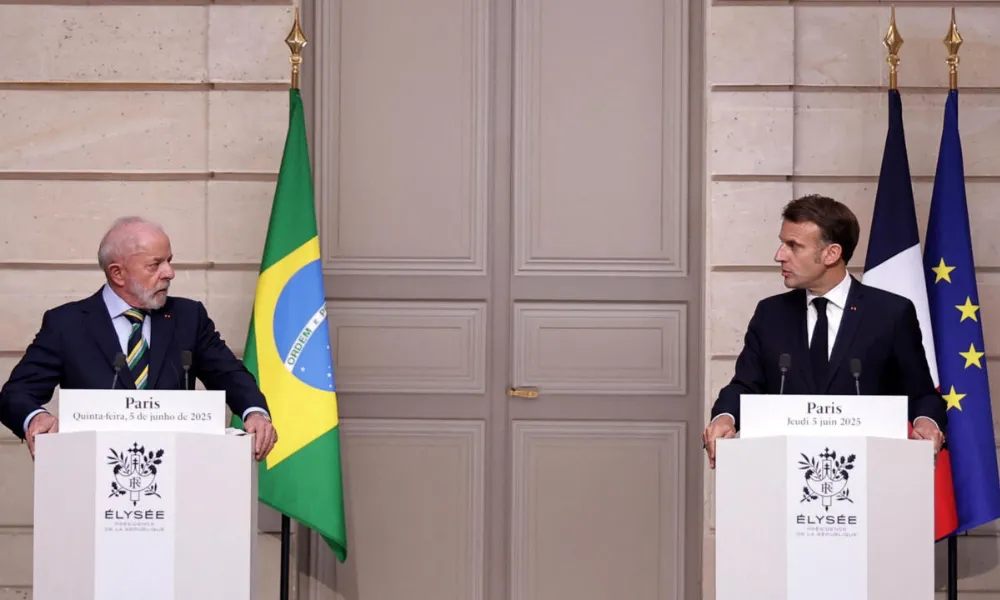 Lula Da Silva y Emmanuel Macron