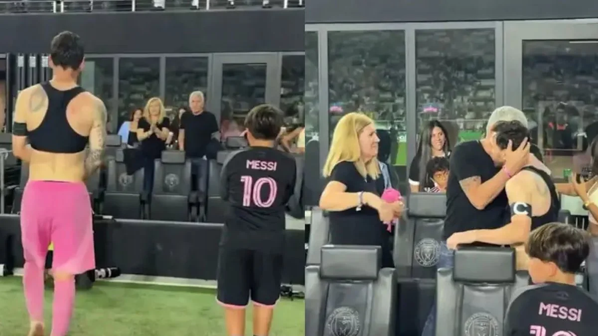 La última vez que Jorge fue visto con Lionel en un estadio captura de video