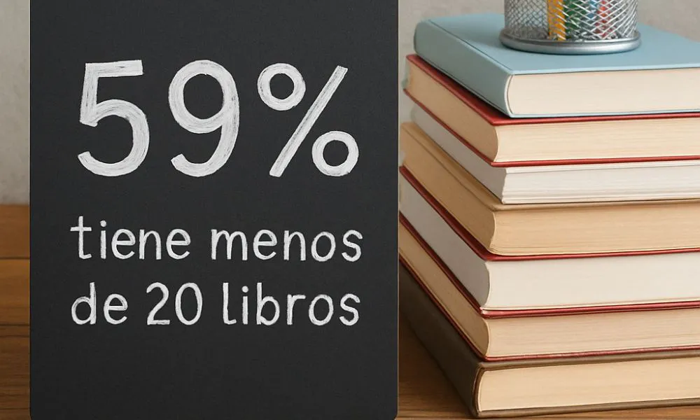 Menos libros imagen generada por AI