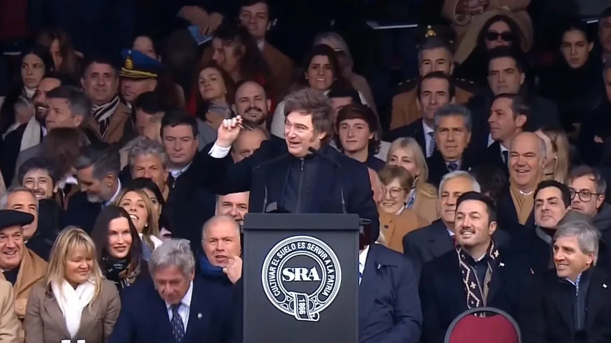 Javier Milei en la Sociedad Rural