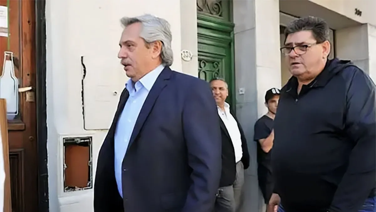 Daniel Rodriguez junto a Alberto Fernandez