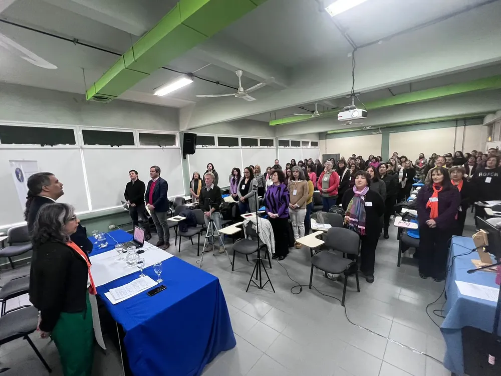 Inauguración de las jornadas en Trelew