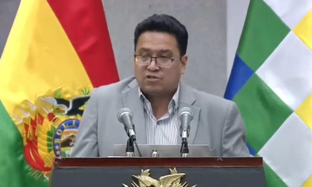 César Siles, ministro de Justicia de Bolivia.