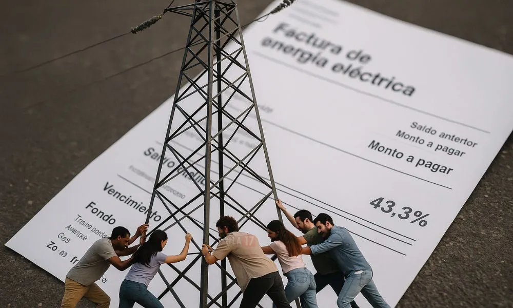 Gente sostiene el costo de la energía imagen ilustrativa generada por LA17
