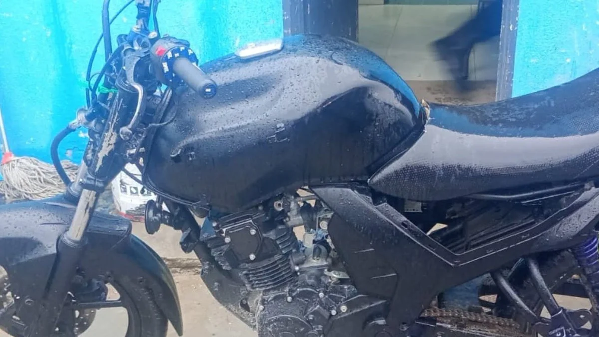 Moto tenía el número de cuadro y motor adulterados