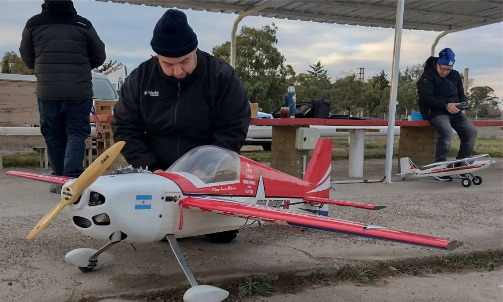 El predio del Club de Aeromodelismo Puerto Madryn reúne a pilotos de distintos puntos del país.