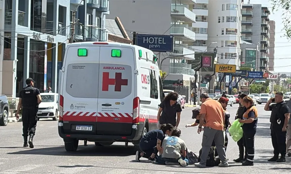 Accidente con motociclista