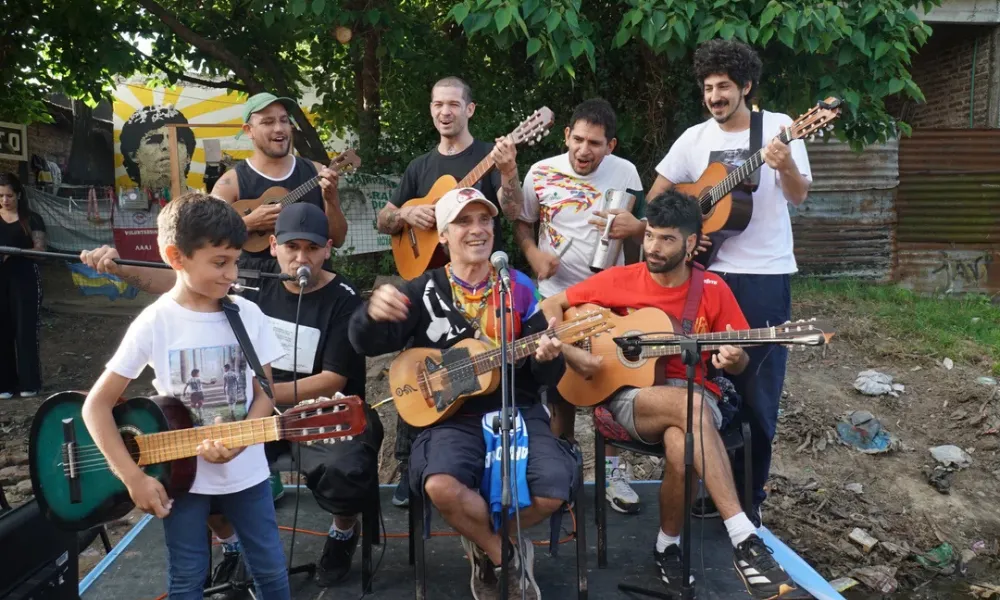 Manu Chao en la casa de Diego Maradona