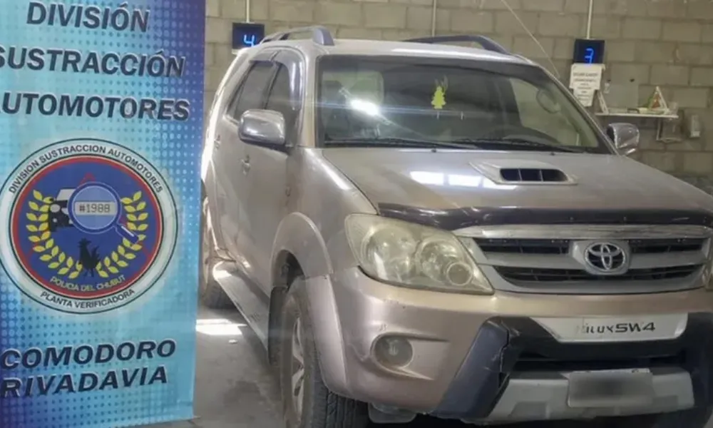 Camioneta secuestrada