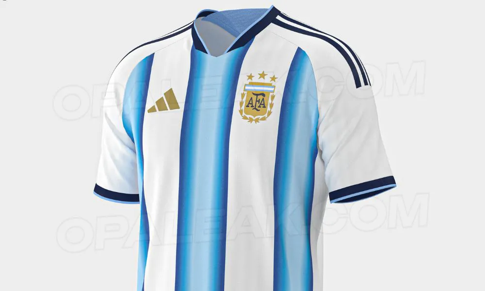 Posible diseño de la camiseta argentina